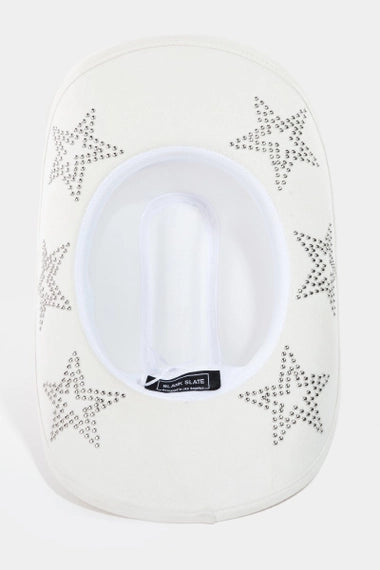 Embroidered Star Studded Western Cowboy Hat