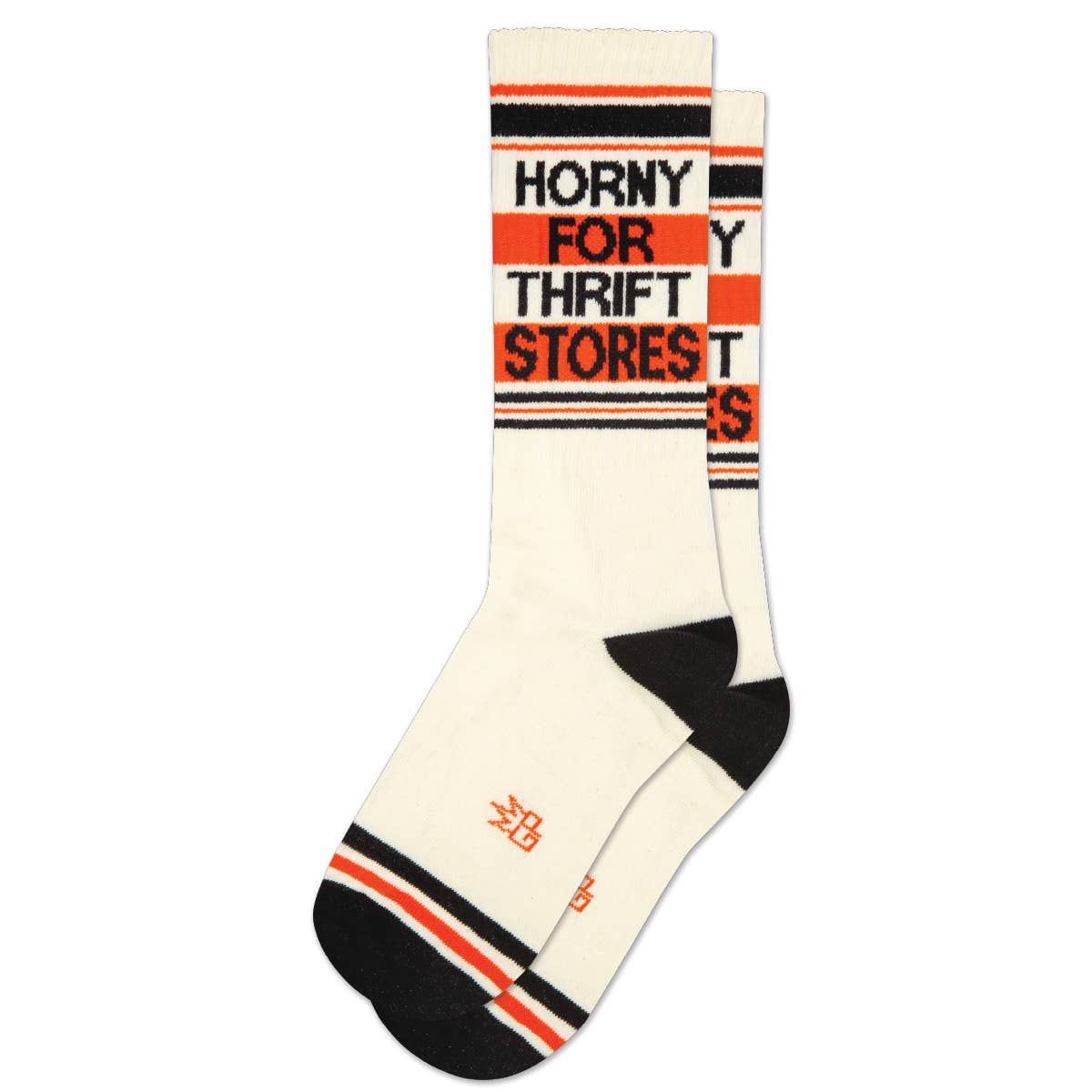 Horny For Thrift Stores Gym Crew Socks