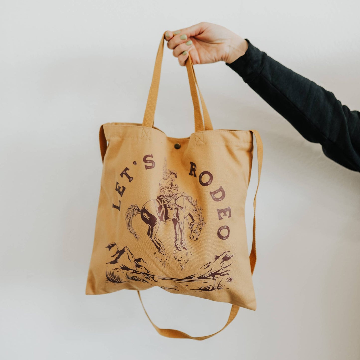 Let's Rodeo Canvas Tote Bag