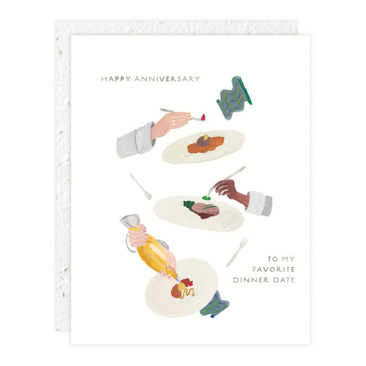 Dinner Date - Anniversary Card
