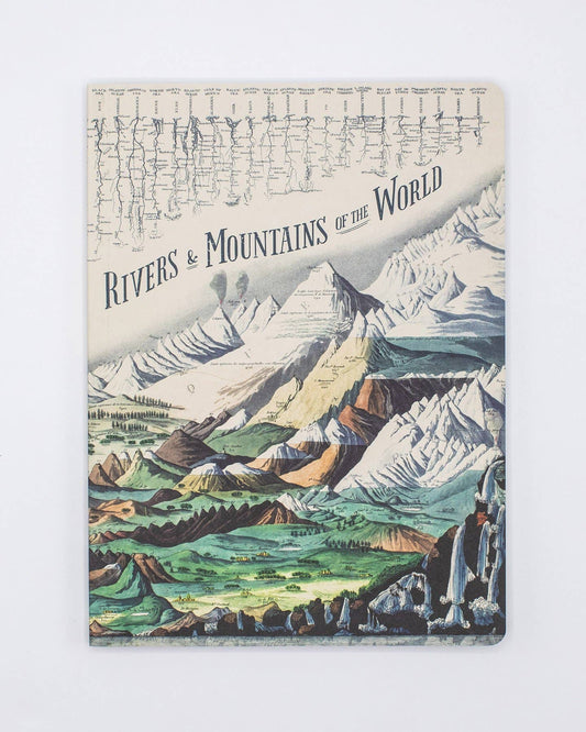 Rivers & Mountains Softcover Notebook - Lined Pages