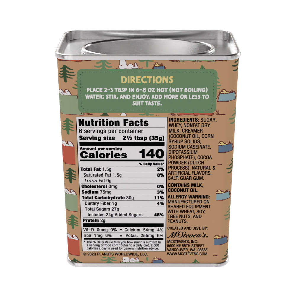 Peanuts® Snoopy Camp Life S'mores Cocoa (8oz Tins)
