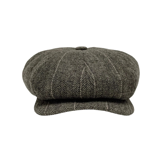 Wool Polyester 8 Panel Newsboy Cap- Style Argo