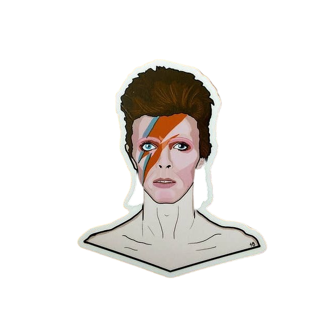 David Bowie Vinyl Sticker