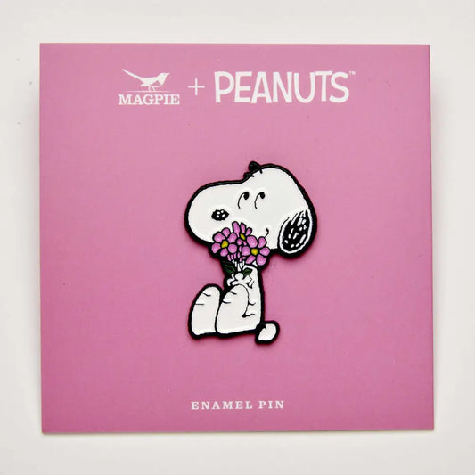 Peanuts Be Kind Pin - Flowers