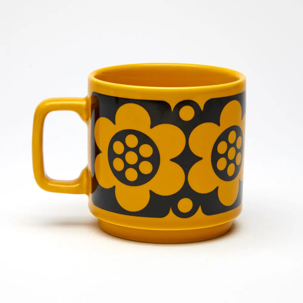 Magpie X Hornsea Mug Geo Flower Yellow