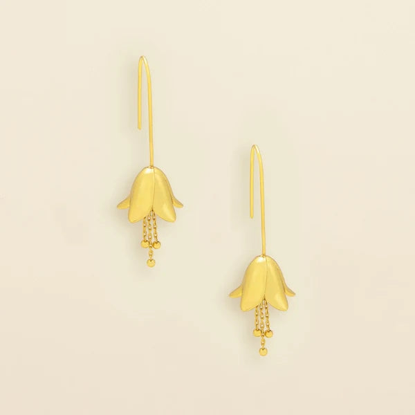 Refined Icon Earring - Lily Drop Earring/Gold