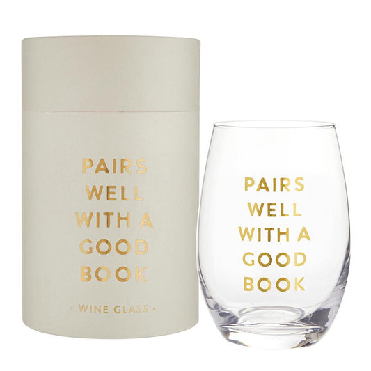 Wine Glass | Pairs Well With A Book