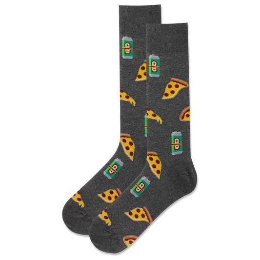 HOTSOX Men's Beer And Pizza Crew Socks