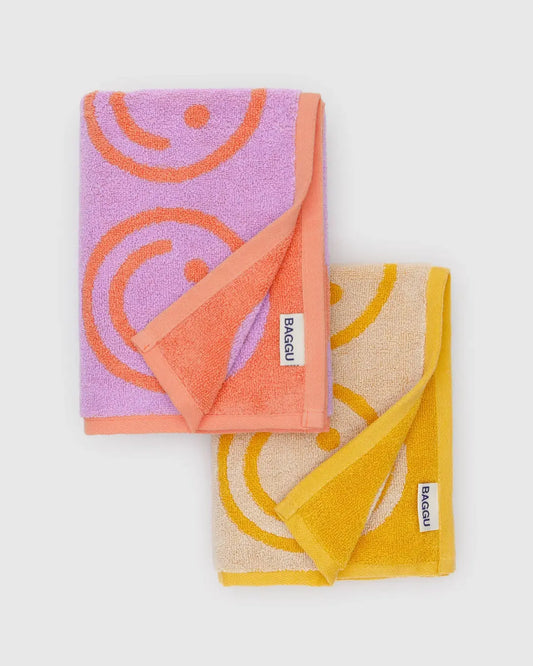 Hand Towel Set of 2 - Happy Lilac Marigold