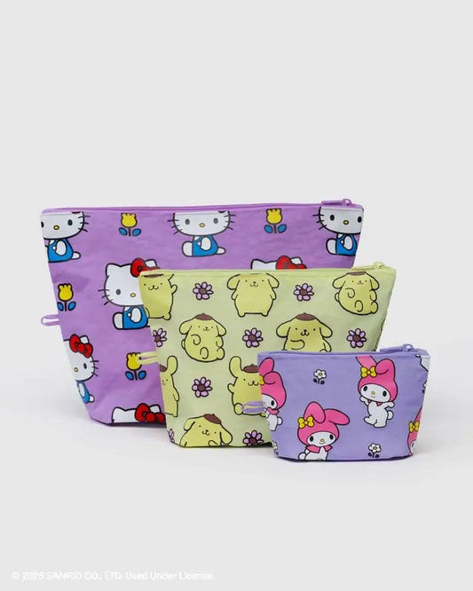 Go Pouch Set - Hello Kitty and Friends Florals Hello Kitty and Friends Florals