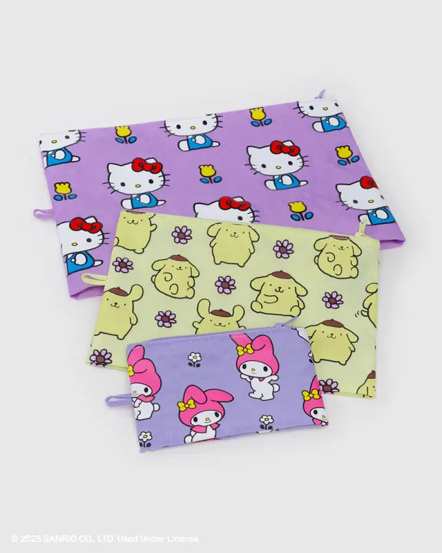 Go Pouch Set - Hello Kitty and Friends Florals Hello Kitty and Friends Florals