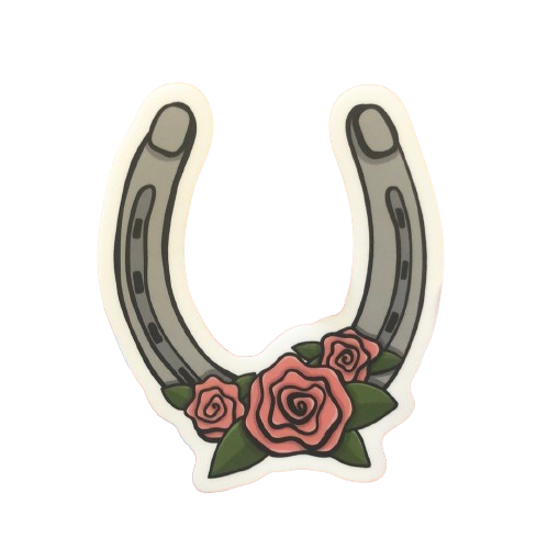 Lucky Horseshoe Sticker