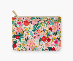 Garden Party Canvas Pouch