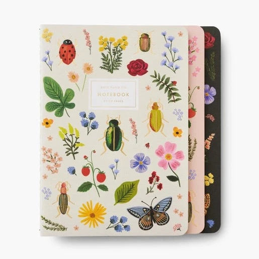 Rifle Paper Co. Curio Notebooks - Assorted Set of 3