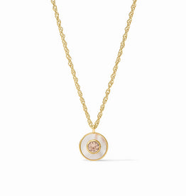 Colette Circle Necklace Champagne