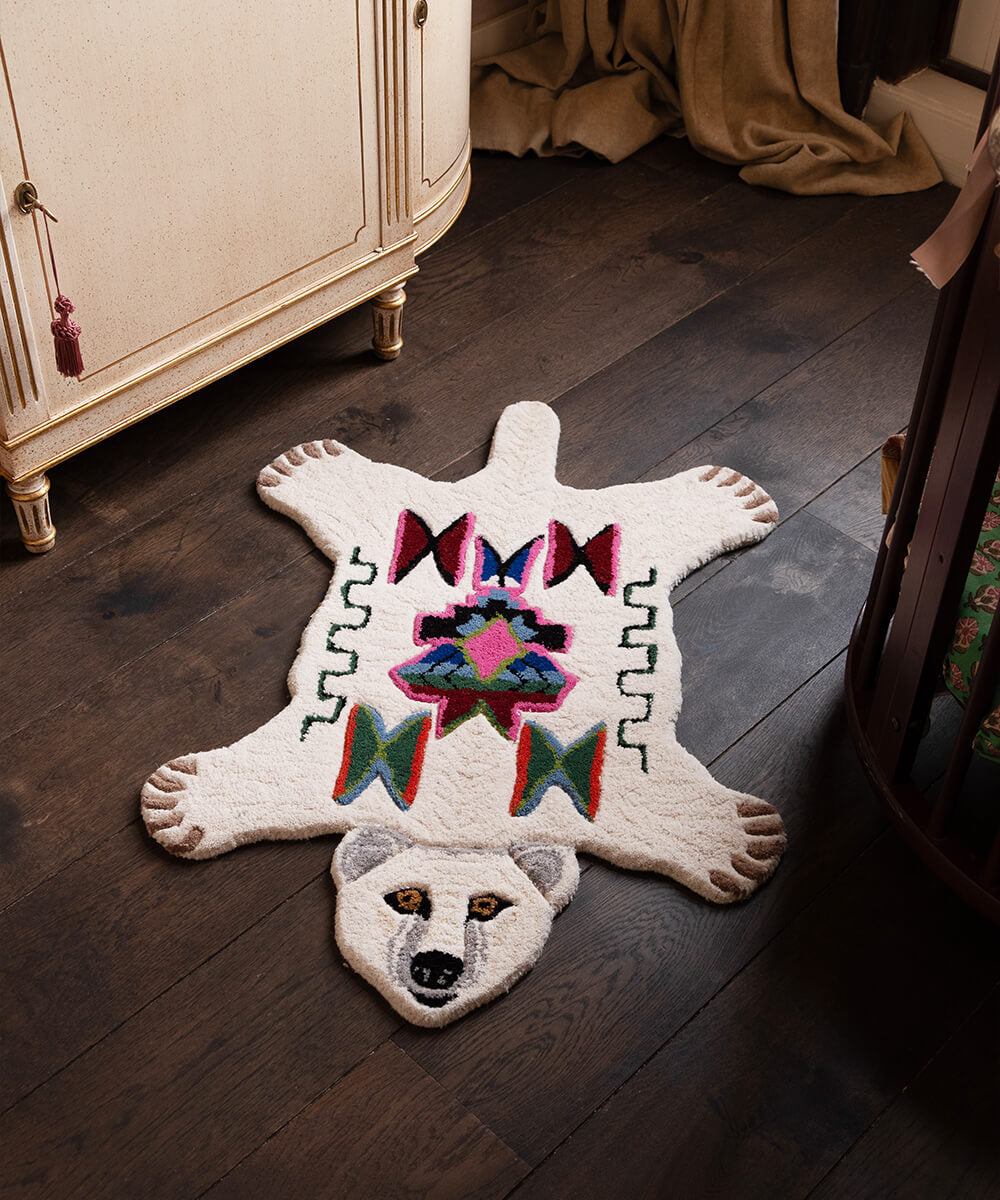 Kasbah Polar Bear Rug Small