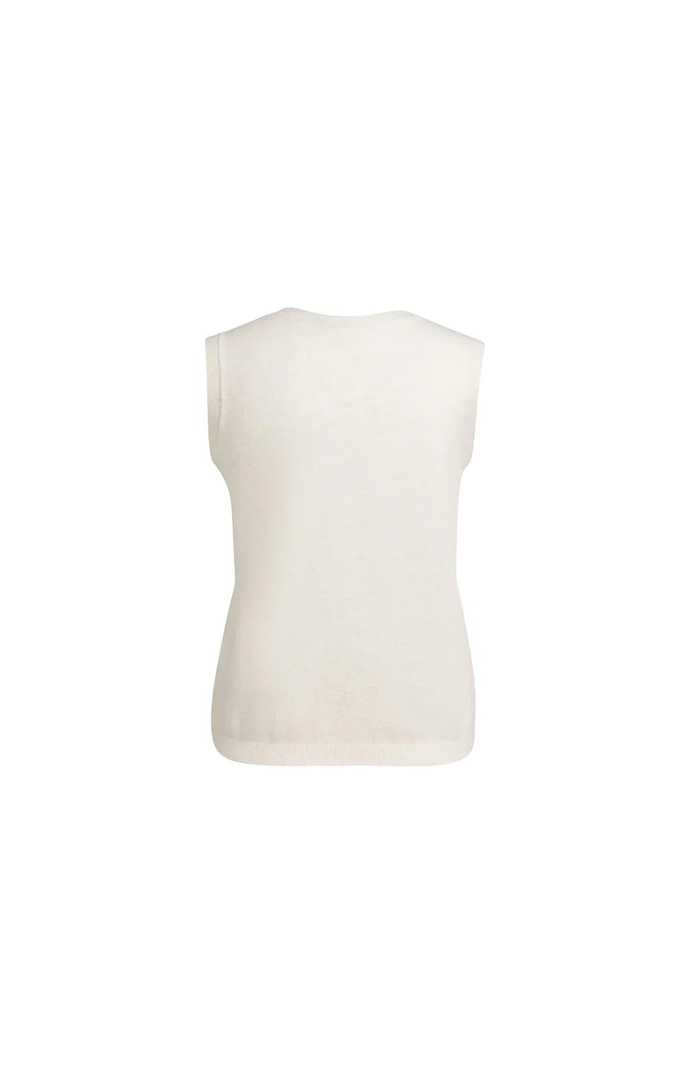 Knitted spencer with button closure