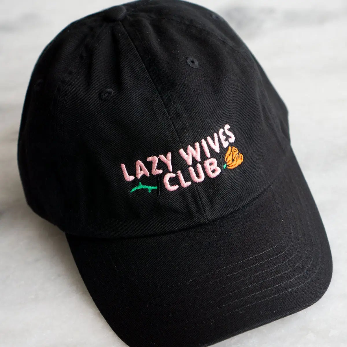 Lazy Wives Club Dad Hat - Black