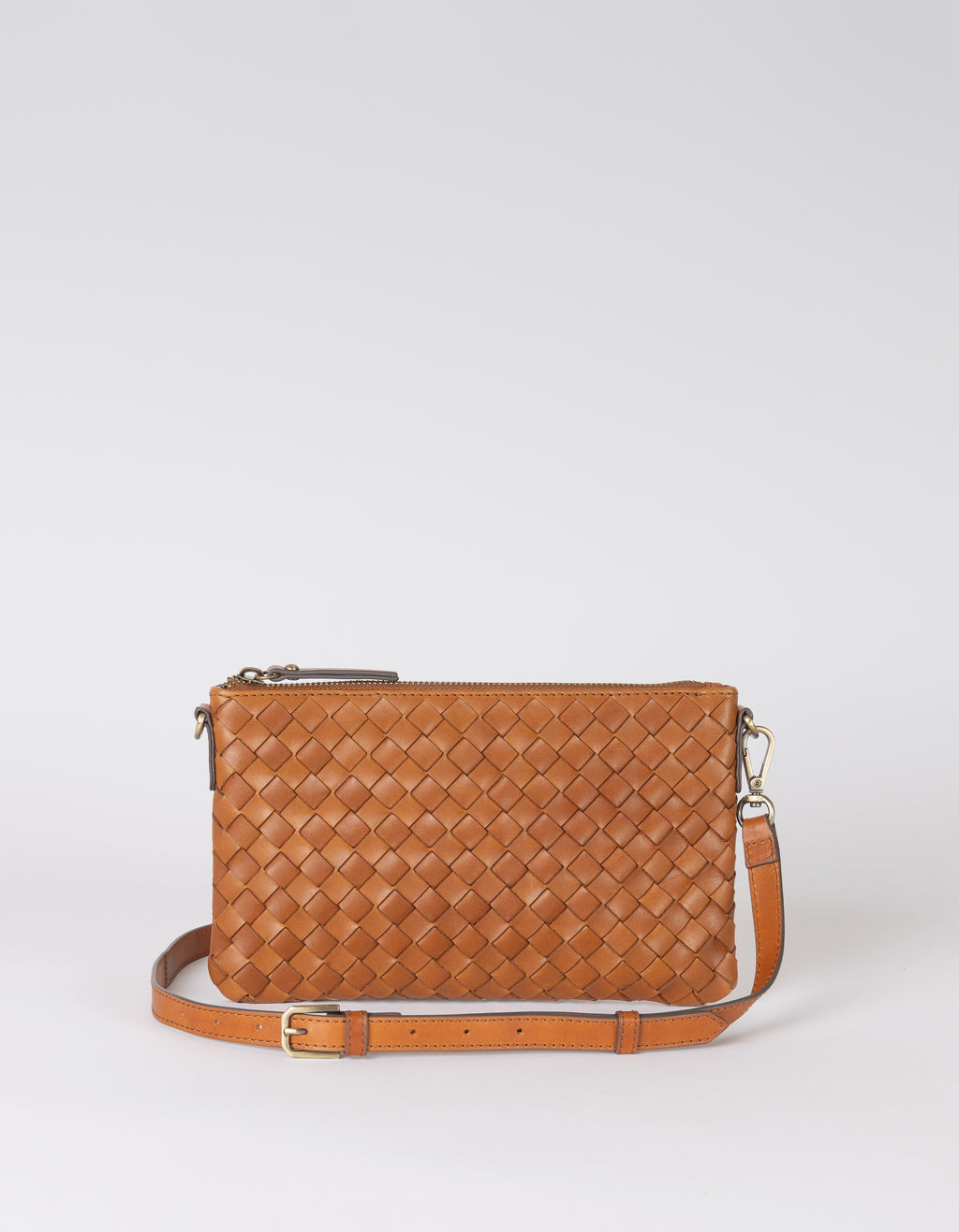 Lexi | Cognac Woven Classic Leather