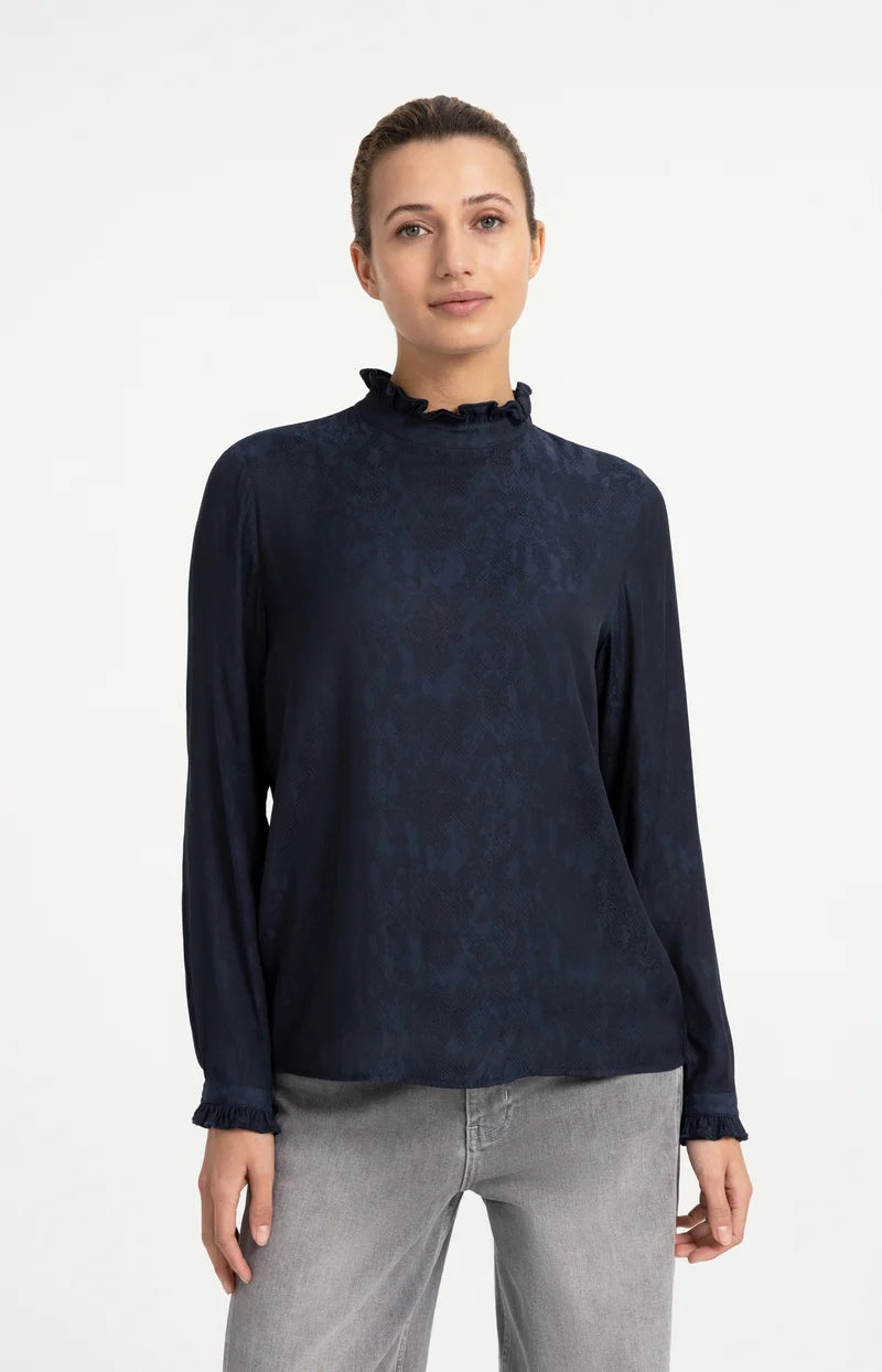 Long Sleeve Ruffle Top