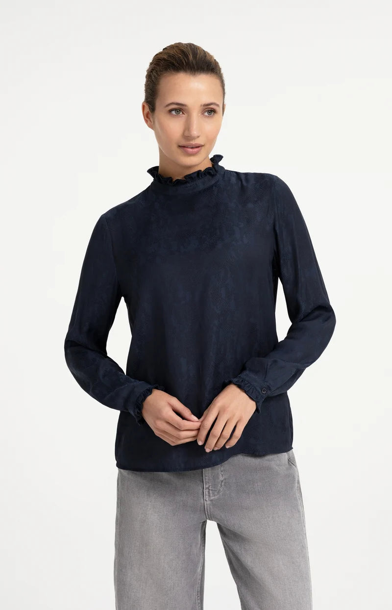 Long Sleeve Ruffle Top