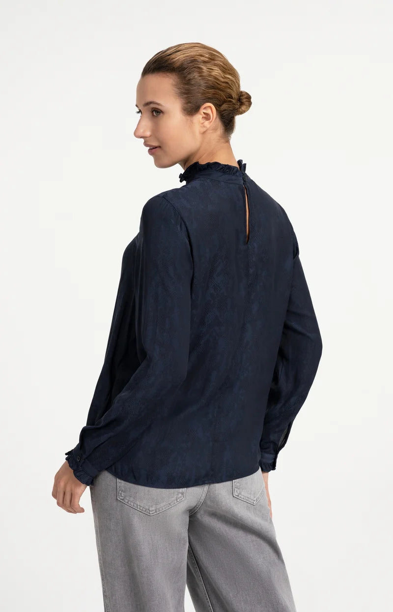 Long Sleeve Ruffle Top