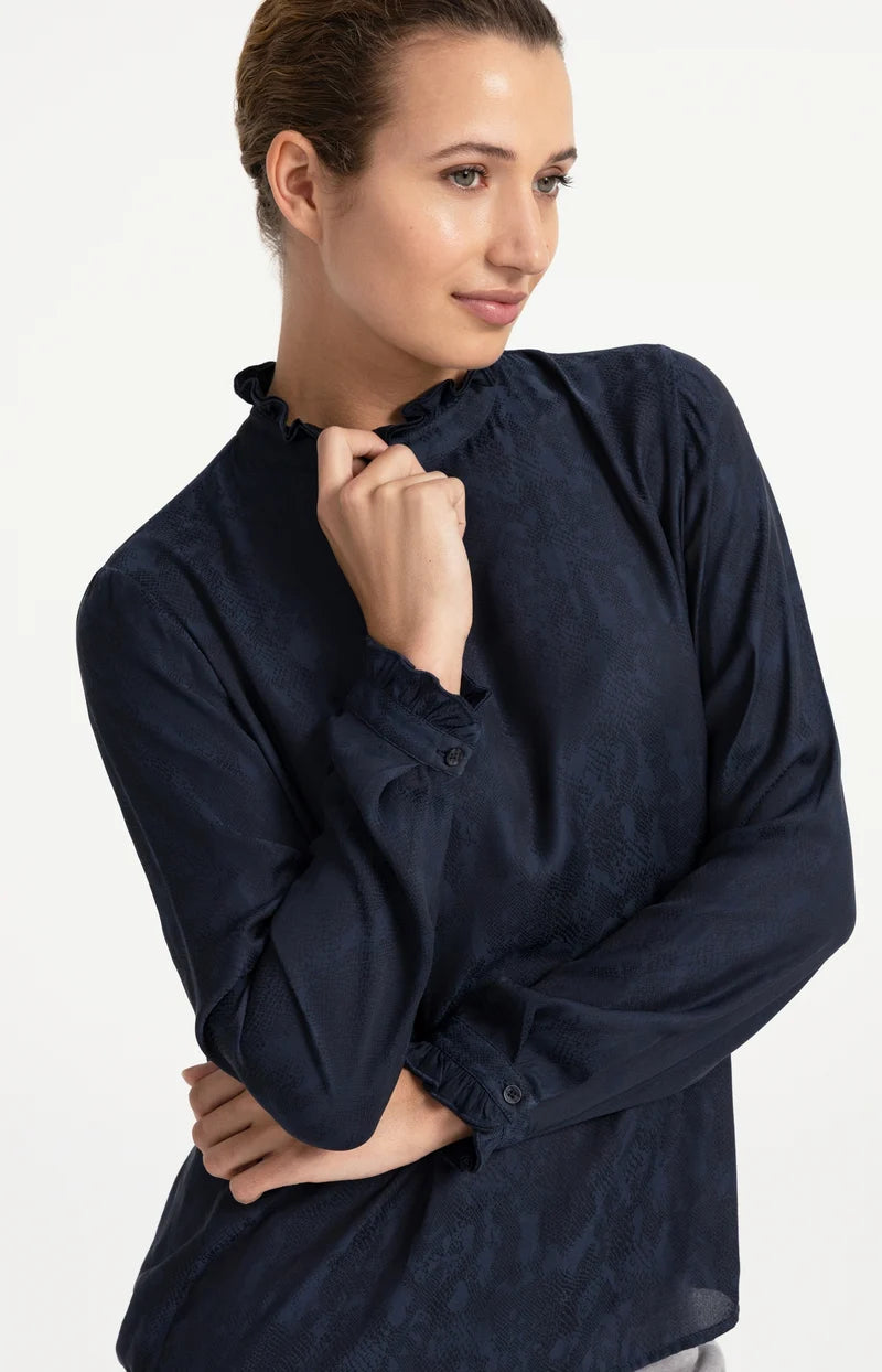 Long Sleeve Ruffle Top