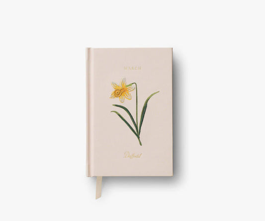 Birth Month Mini Embroidered Journal - March