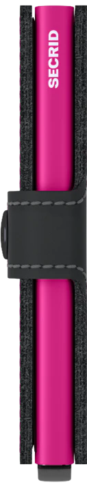 Miniwallet | Matte Black & Fuchsia