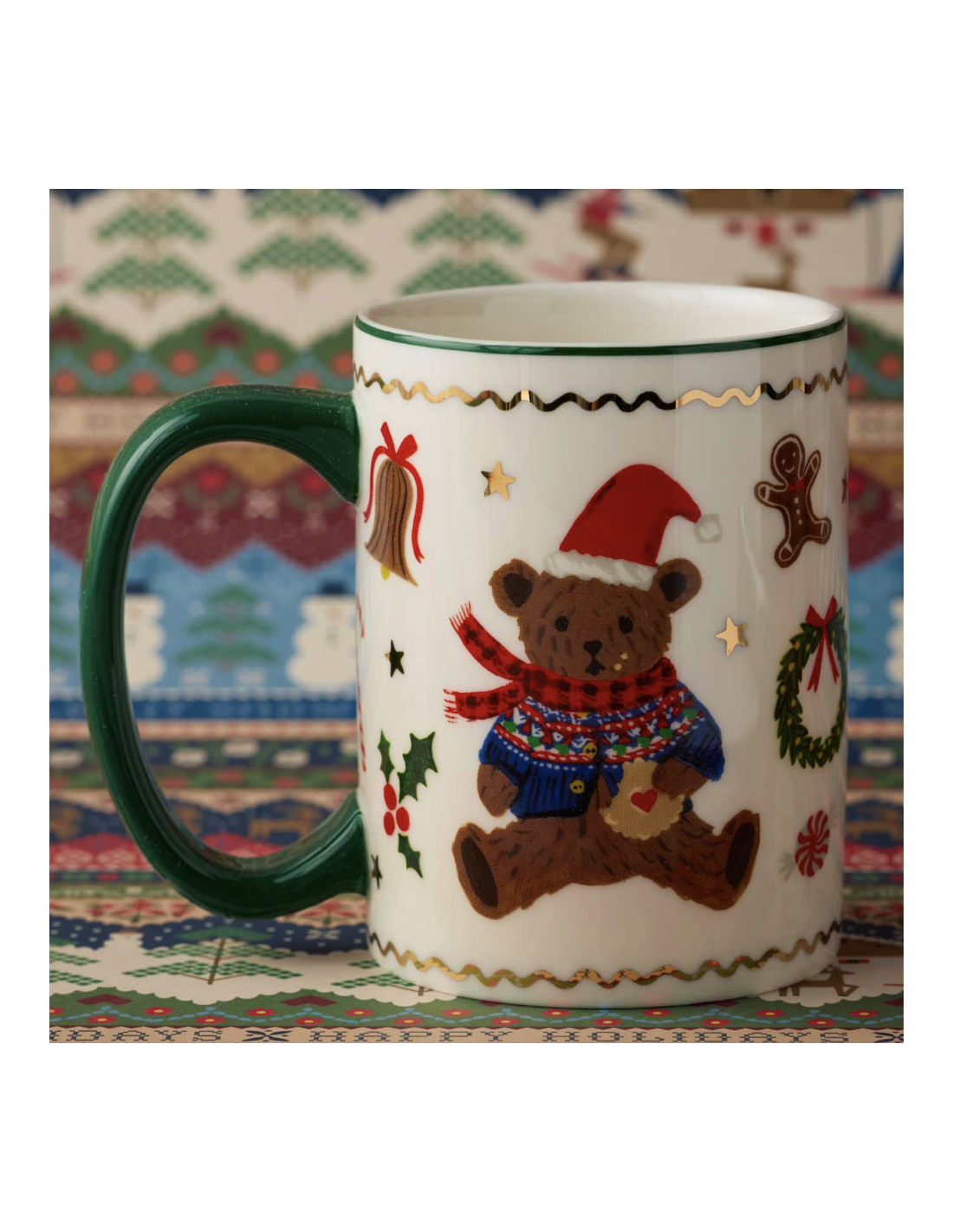 Beary Christmas Holiday Porcelain Mug