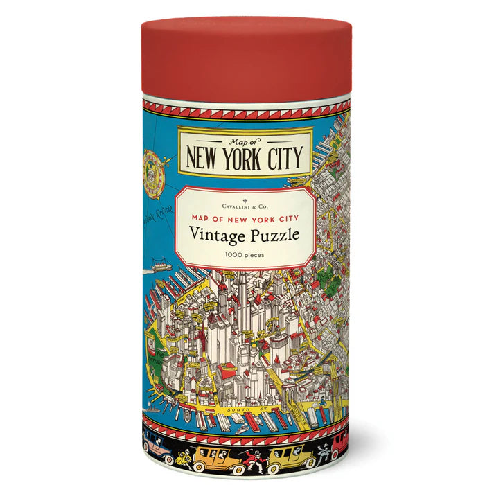 Map of New York 1000 Piece Puzzle