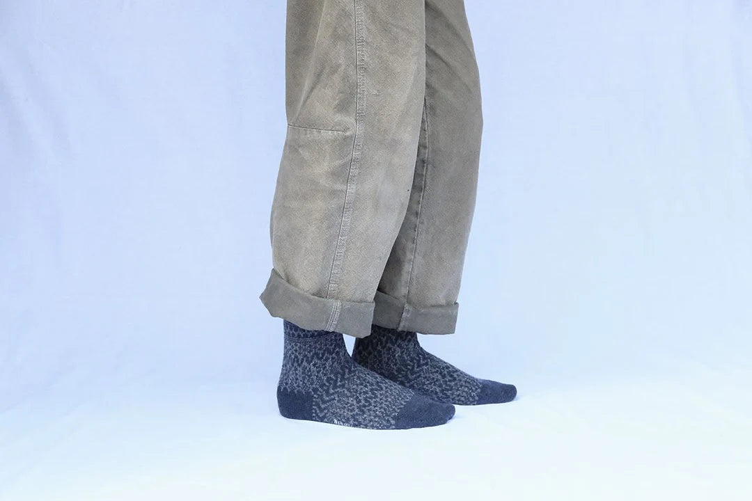 Nishiguchi Kutsushita Wool Jacquard Socks