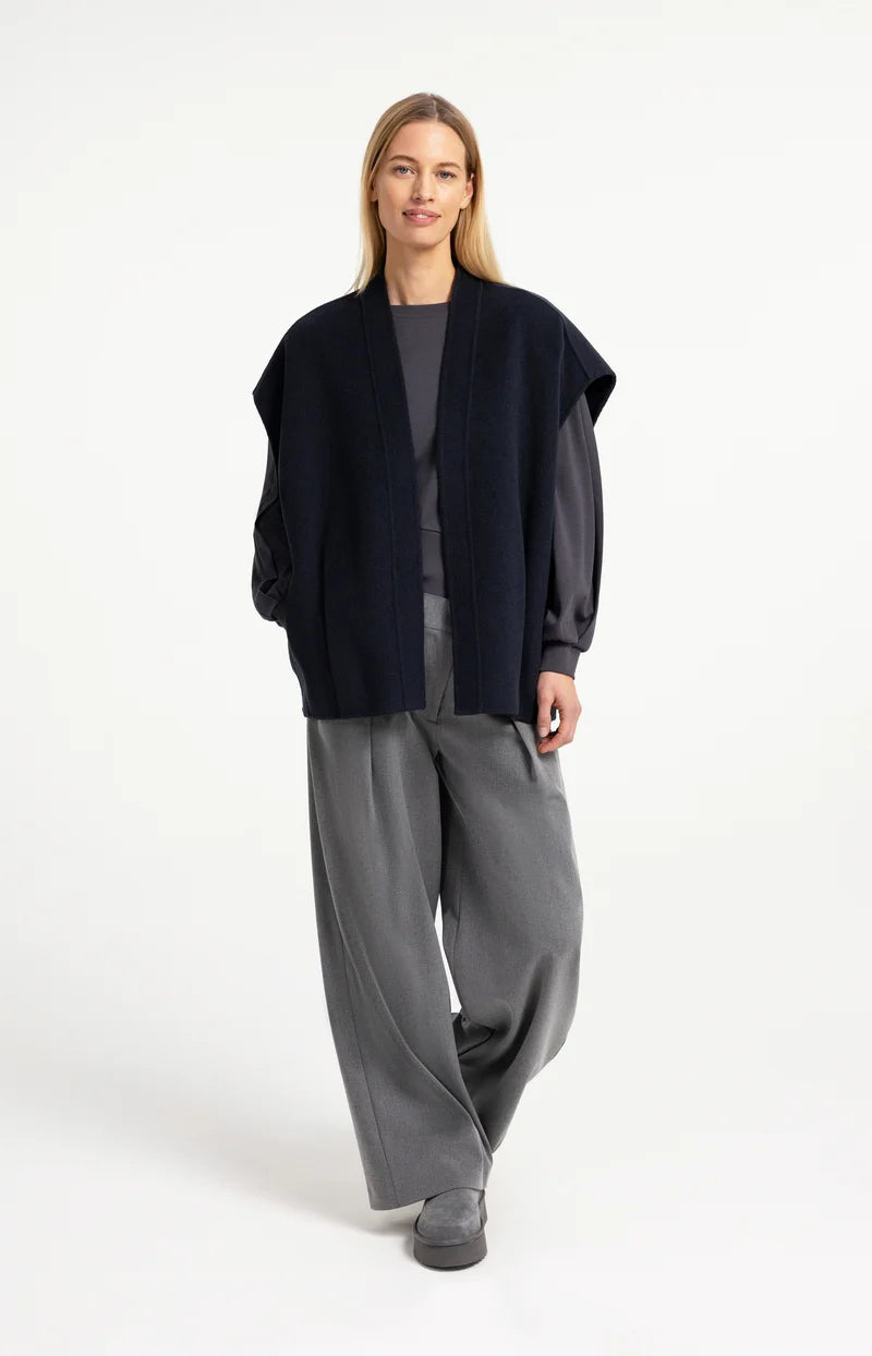 Oversized Wool Blend Bodywarmer