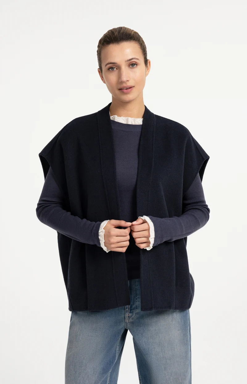 Oversized Wool Blend Bodywarmer