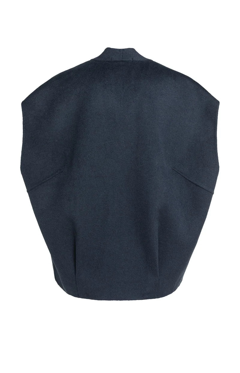 Oversized Wool Blend Bodywarmer