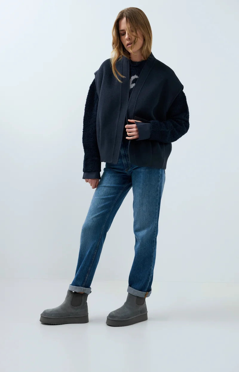 Oversized Wool Blend Bodywarmer