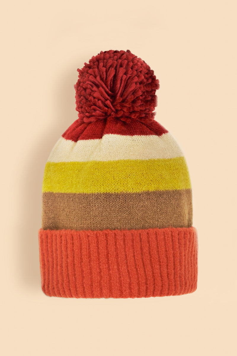 Lilia Bobble Hat | Mixed Sunset