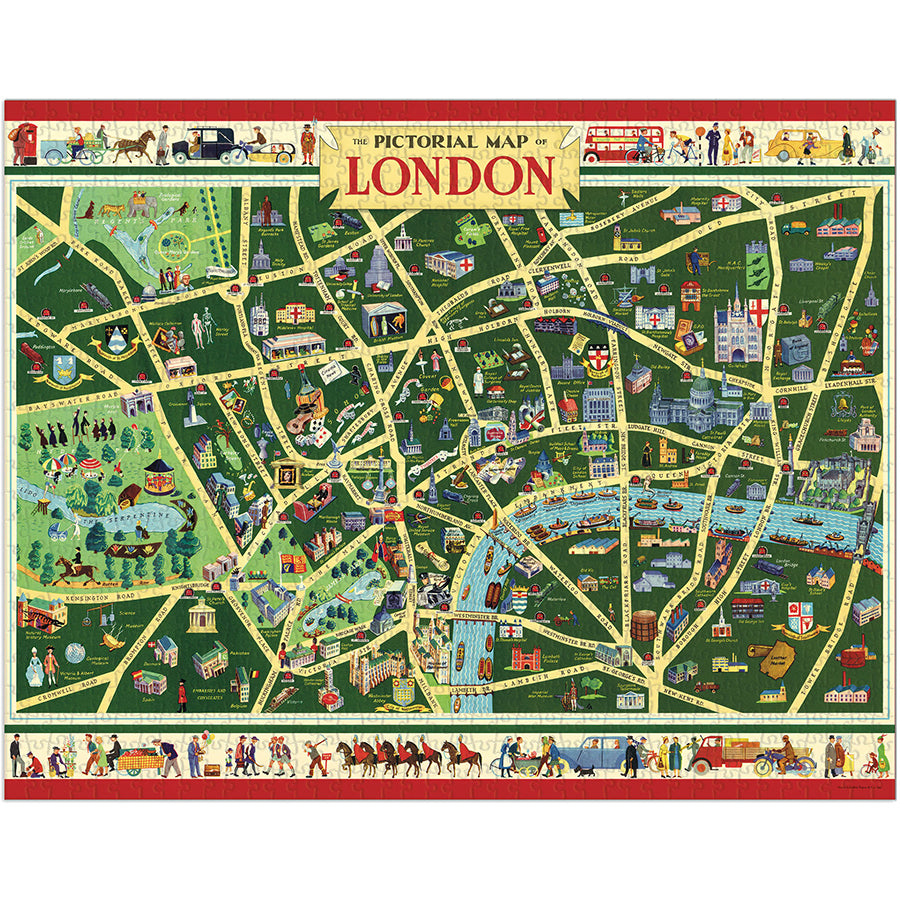 Map of London 1000 Piece Puzzle