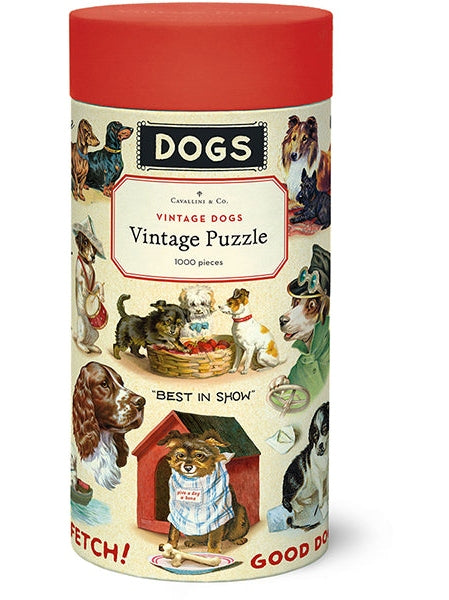 Vintage Dogs 1000 Piece Puzzle