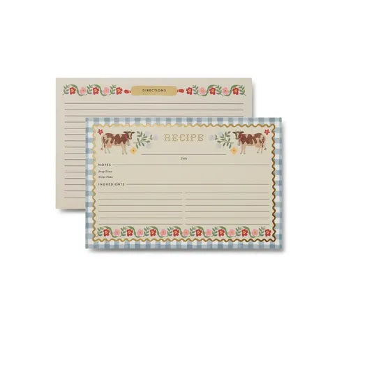 Pack of 12 Home Sweet Home Recipe Cards