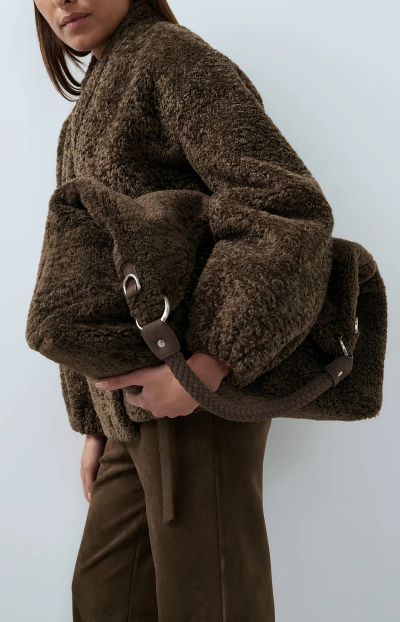 Reversible Faux Fur Purse