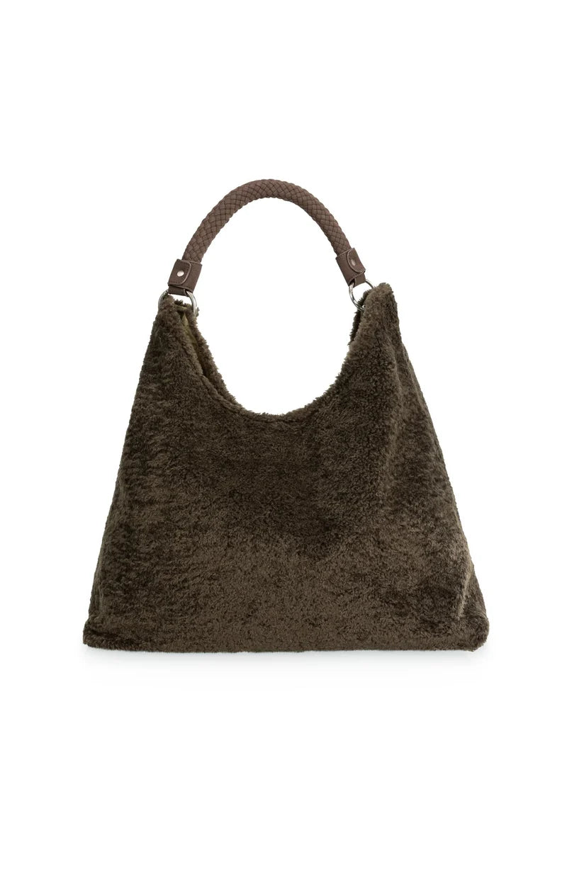 Reversible Faux Fur Purse