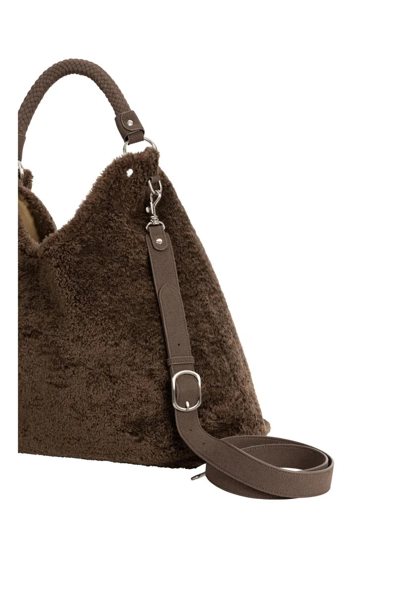 Reversible Faux Fur Purse