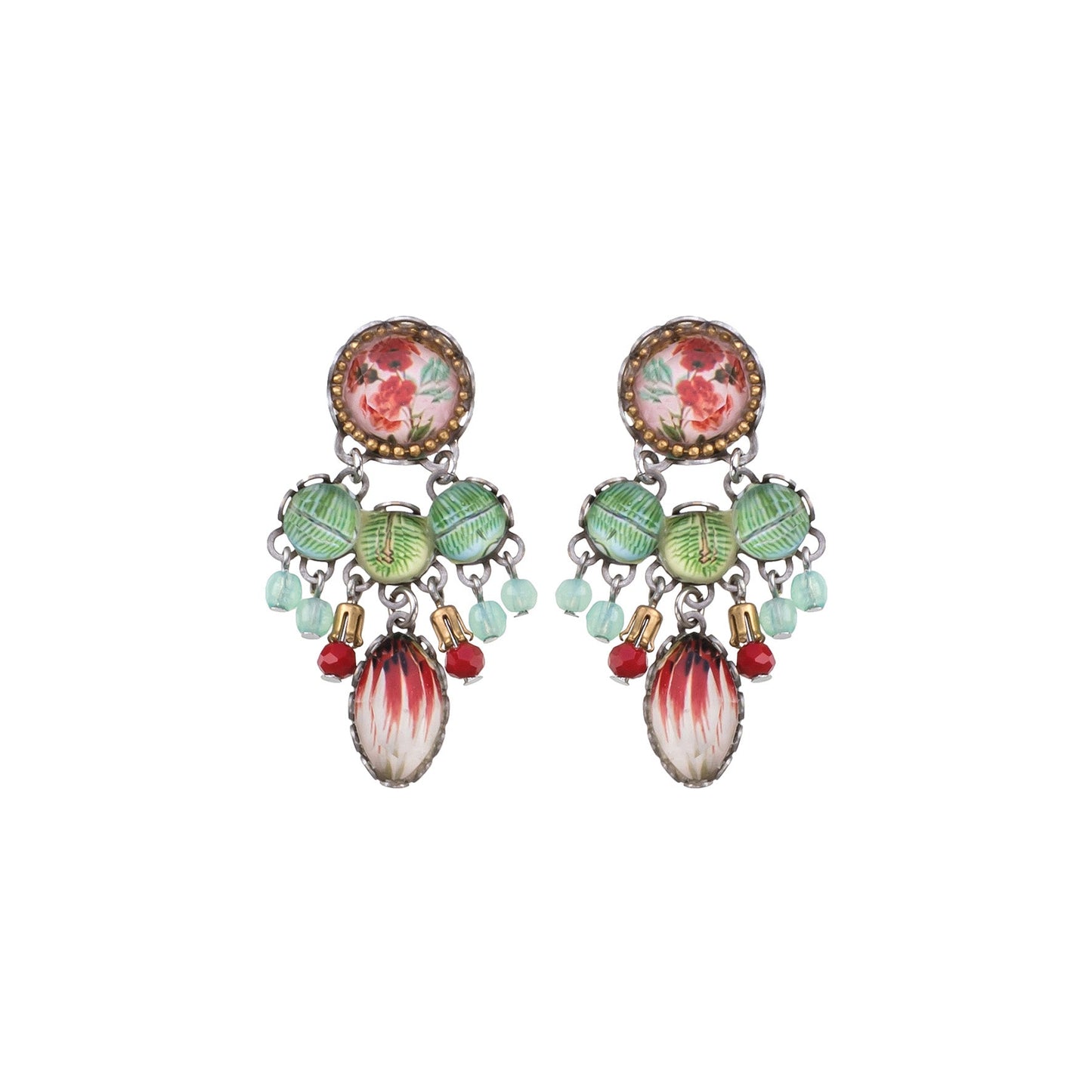 Romantic Earrings Flower Garden Set, Erica