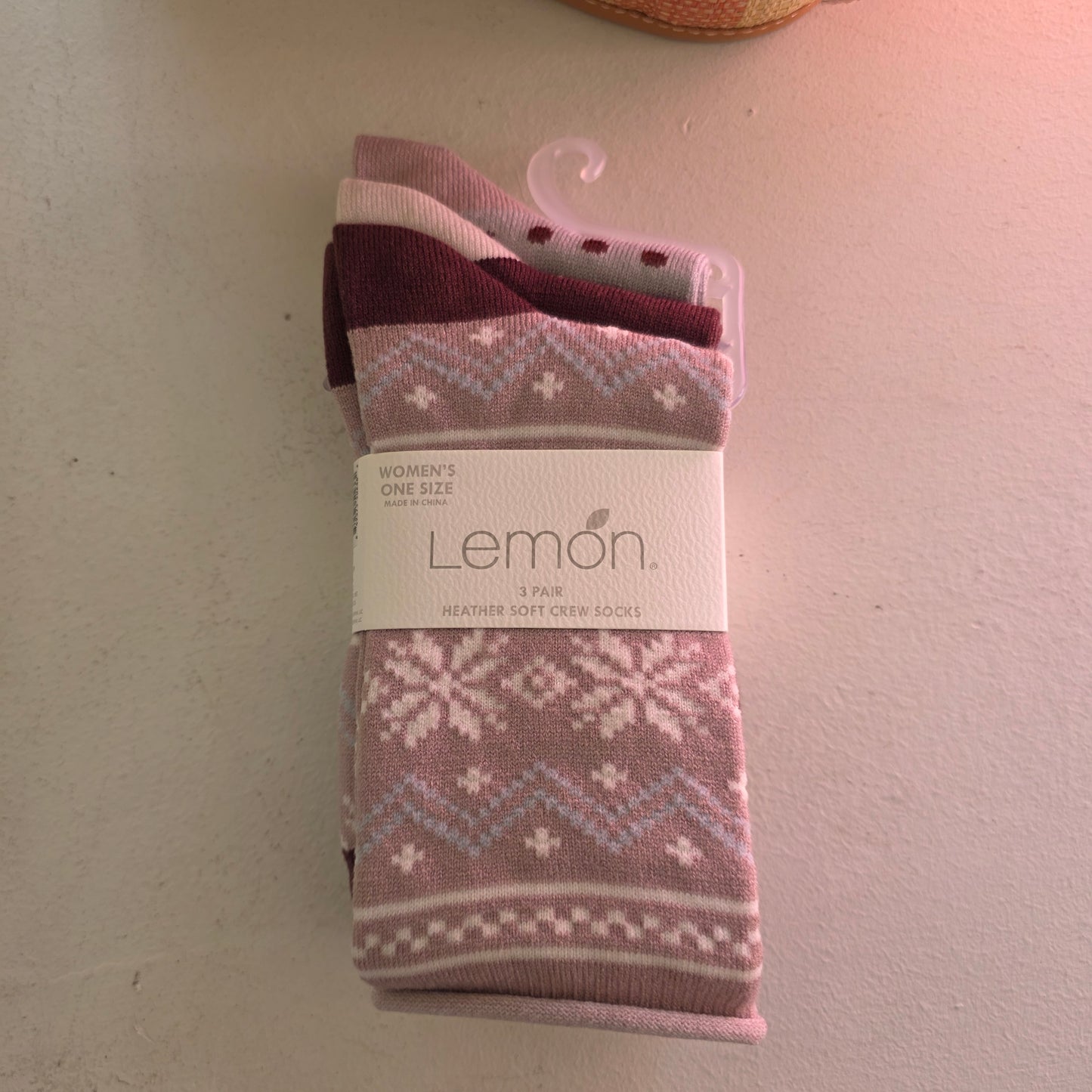 Heather Soft Crew Socks - 3pk