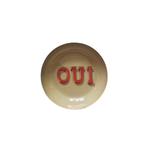 Oui | Round Enamel Tray
