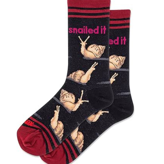 HOTSOX Women's Snailed it Crew Socks