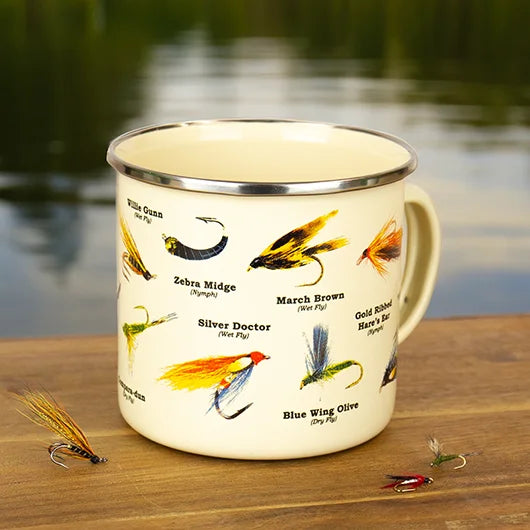 Enamel Mug - Fly Fishing