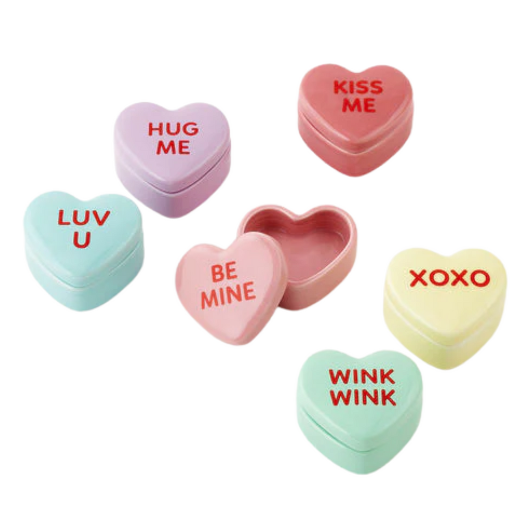 Conversation Heart Ring Box